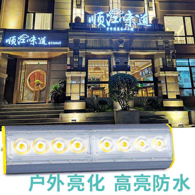 投射灯户外酒店外墙聚光洗墙灯屋顶背景防水楼体亮化工程led灯