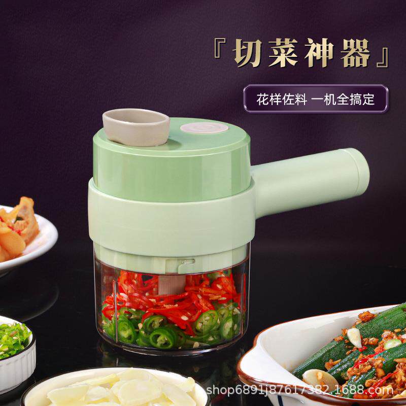 加特林切菜神器婴儿辅食搅碎便捷小工具厨房家用电动搅蒜器料理锤
