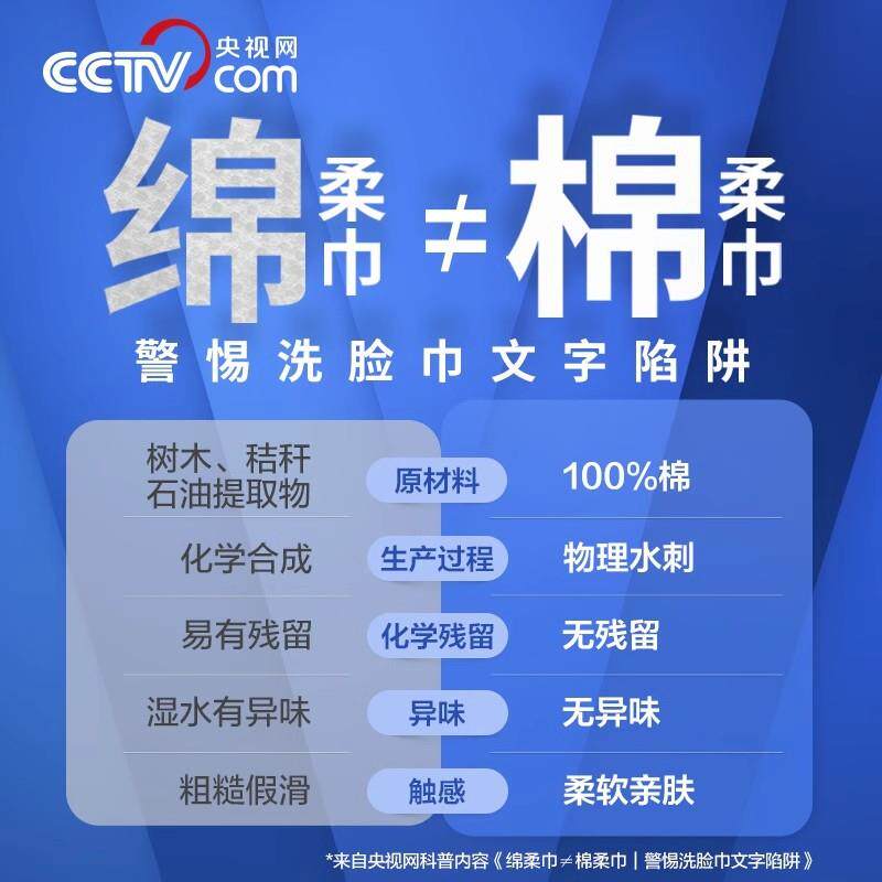 【严选】全棉时代敏感肌专研柔肤洗脸巾加厚擦脸巾纯棉柔巾洁面巾