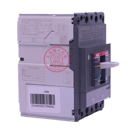 ABB空气开关塑壳断路器XT1B160TMD100-1000FF4P大功率断相高分断