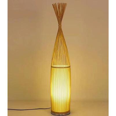 泽普县莎车县叶城县日式竹灯竹编现代新中式卧室床头灯竹艺日式灯