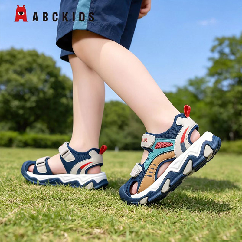 Abckids夏季时尚包头童鞋图片