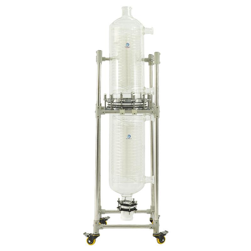 玻璃冷凝器高硼硅耐高温玻璃螺旋管冷凝器盘管式冷凝器组装