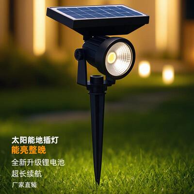 LED 插地灯 5Wcob草坪地插灯 户外防水射灯庭院景观灯花园照树灯