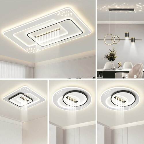 led吸顶灯卧室灯客厅灯具现代简约护眼智能语音大厅主灯套餐组合