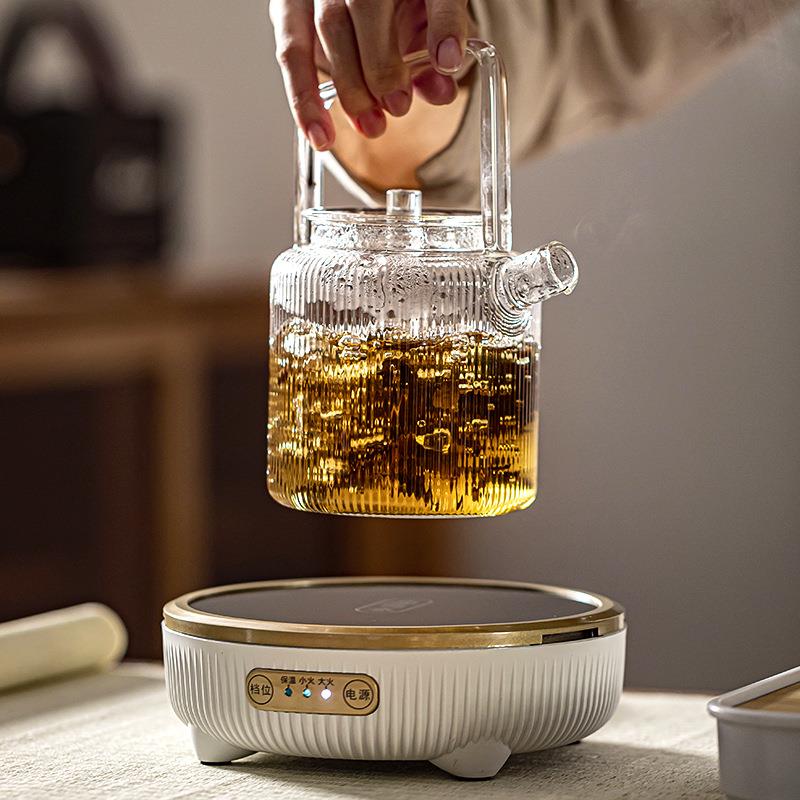蒸煮玻璃提梁壶烧水壶煮茶器电陶炉煮茶壶套装小号全自动小型围炉