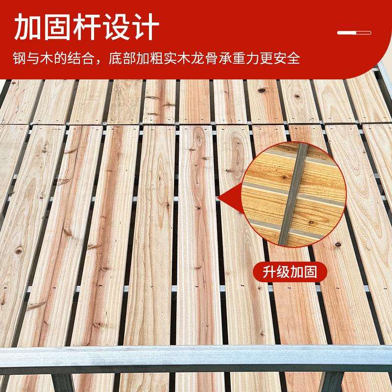 简易工地宿舍单人木板床学生公寓铁艺单人床员工宿舍单层折叠床