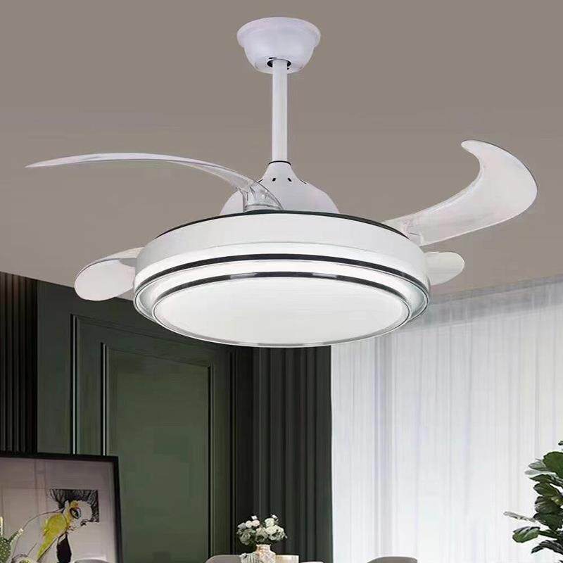 吊扇灯新款客厅卧室餐厅隐形风扇灯现代时尚风扇灯中山灯具