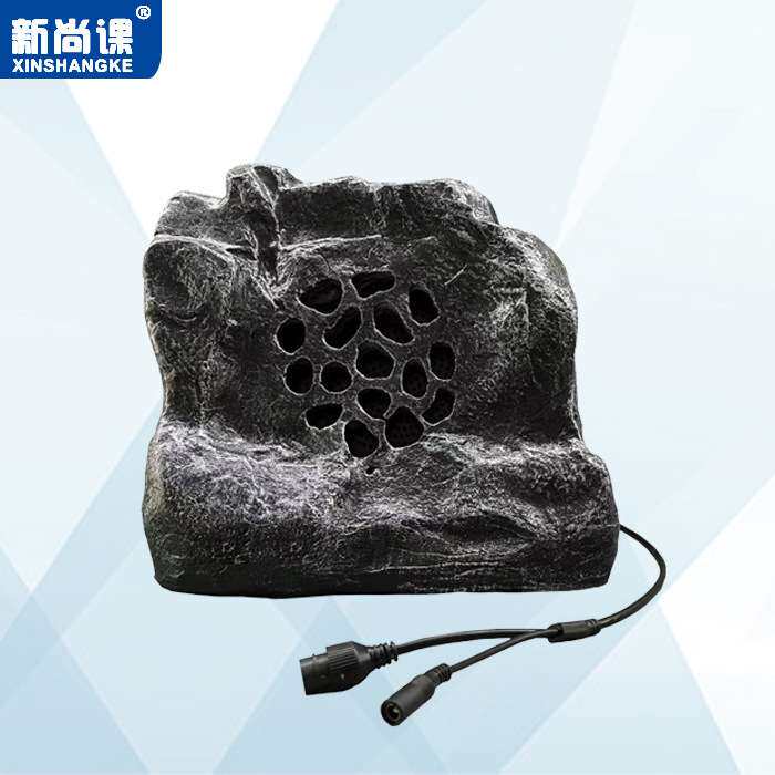 ip网络音响石头防水户外定压广播校园公园小区景区草坪音箱背景音