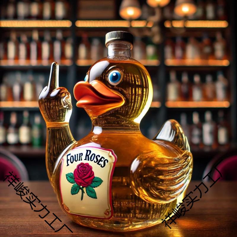 跨境 Funny French Bulldog Whiskey Bottle 有趣的威士忌酒瓶