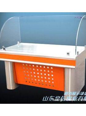 凉菜展示台常温展示台饭菜售卖台超市保温台橘黄色保温台