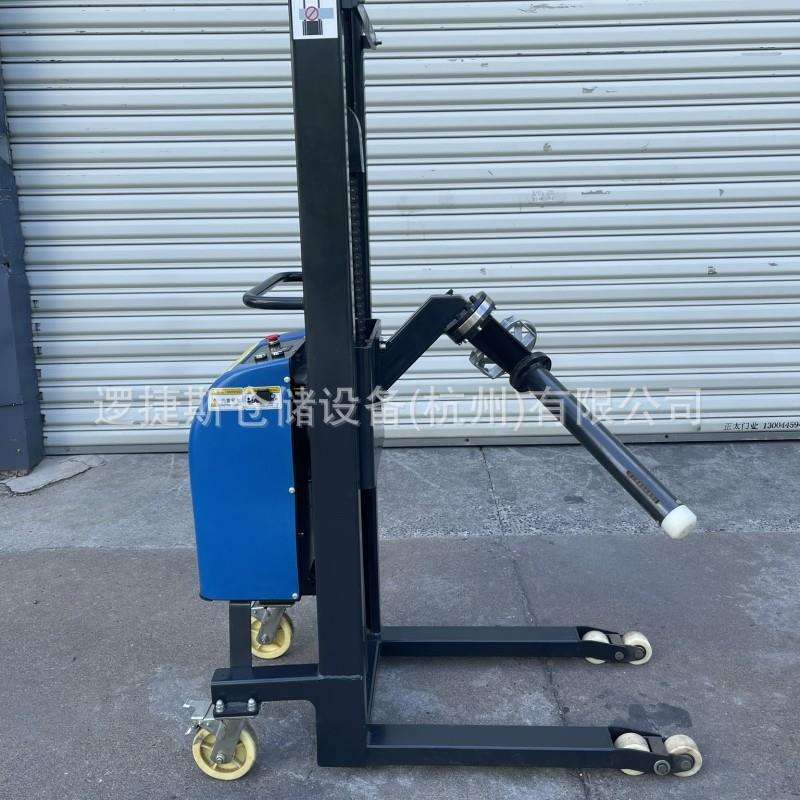 电动单臂串杆车液压升降堆高叉车250kg纸筒卷膜车上料卷筒串轴车
