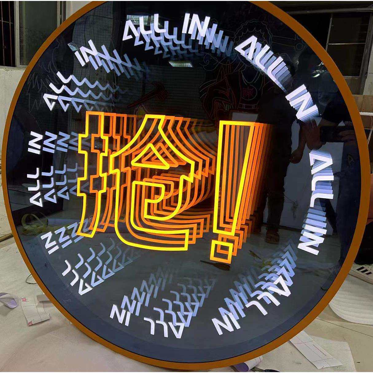 霓虹灯广告牌制作外贸跨境工厂网红装饰氛围led灯带亚克力发光字