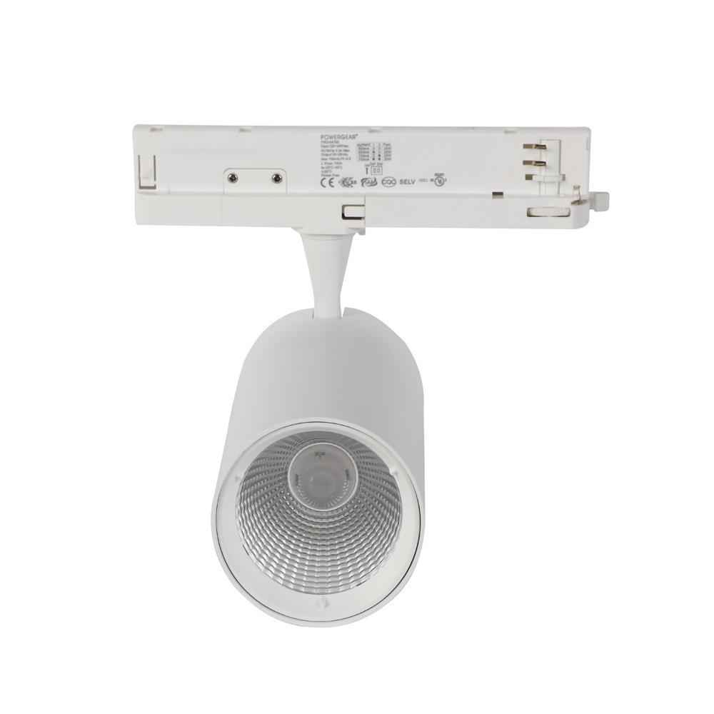 10W 15W 20W 25W 30W 35W COB LED导轨一体化轨道灯 白色黑色