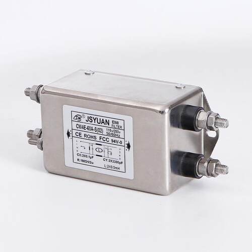 CW4E-60A-S（02）单相交流稳定电源EMI滤波器高性能电磁抗干扰