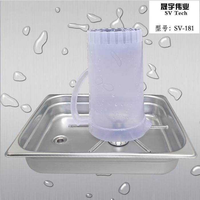 不锈钢长款洗杯器 破碎机破壁机冰沙机清洗机 滴水盘 酒泡酒塔清