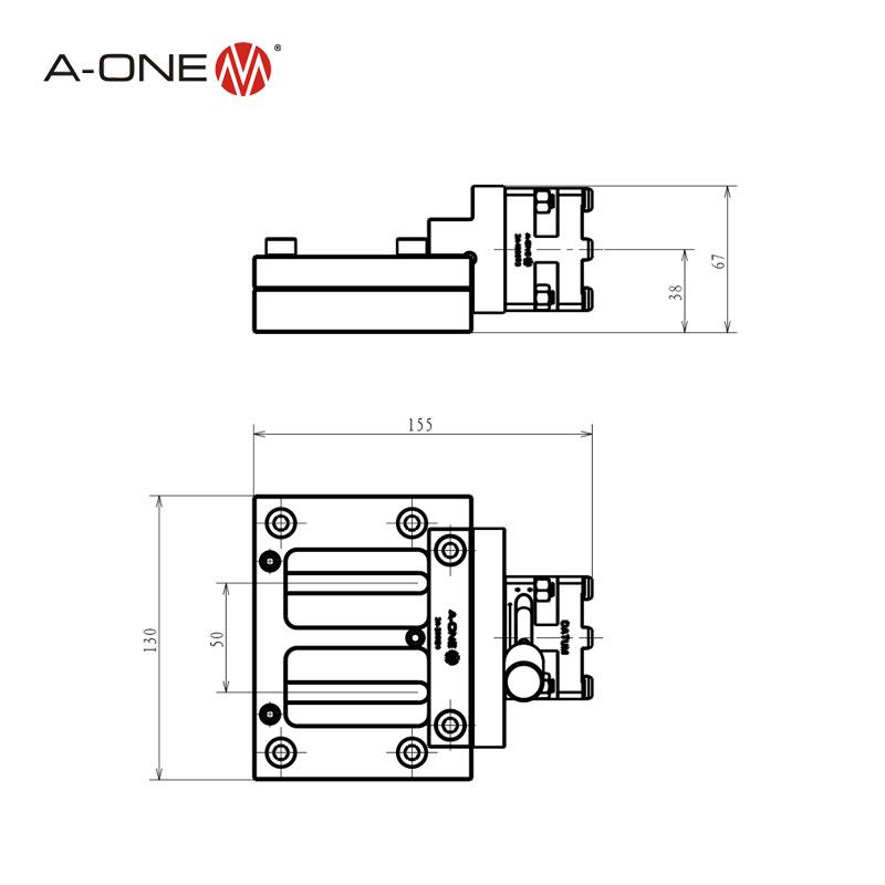 A-ONE兼容3r夹具可调线割卡盘R50 线切割机床工作台专用夹具工装图片