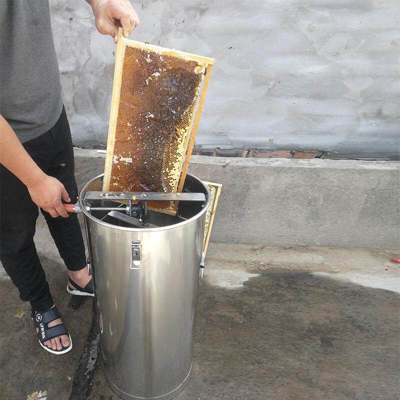 无缝可拆卸不锈钢摇蜜机打蜜摇蜂糖机小型搅蜜机手动摇蜜机新款