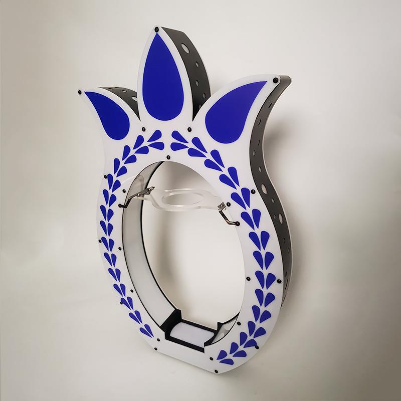 酒吧酒托摆件红酒酒座夜场充电酒托底座香槟展示架LED菠萝形酒架