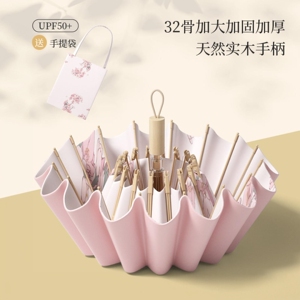 雨伞加大加固复古高颜值骨彩胶太阳伞女生防晒防紫外线遮阳伞