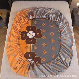 印花床笠床罩席梦思保护防尘罩子全包一圈松紧床套不起球不缩水