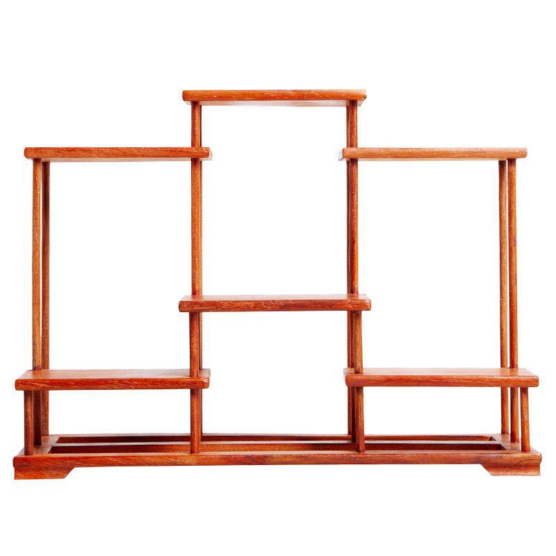 工艺品摆件架花梨木小型桌面博古架实木中式茶壶茶架子置物架