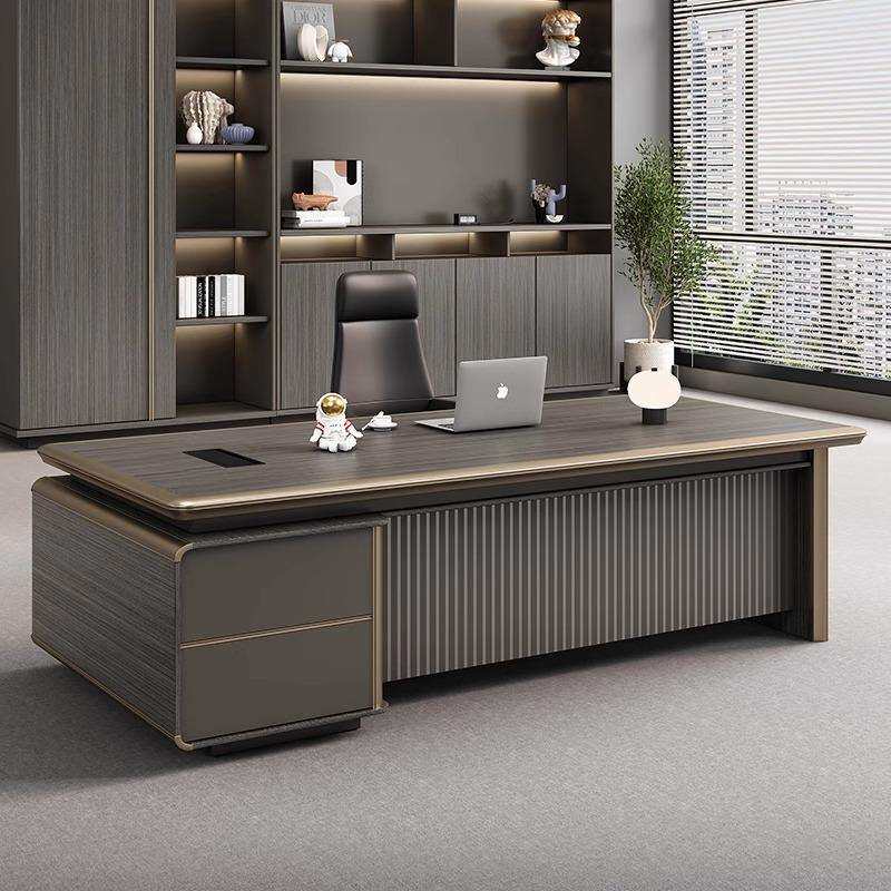 老板桌椅组合简约现代办公家具办公室主管经理大小尺寸时尚办公桌