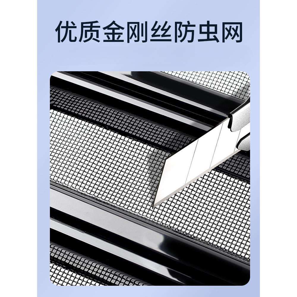 暗莹适用皓影CRV汽车防虫网中网改装卡扣式ABS材质贴合原车防沙石