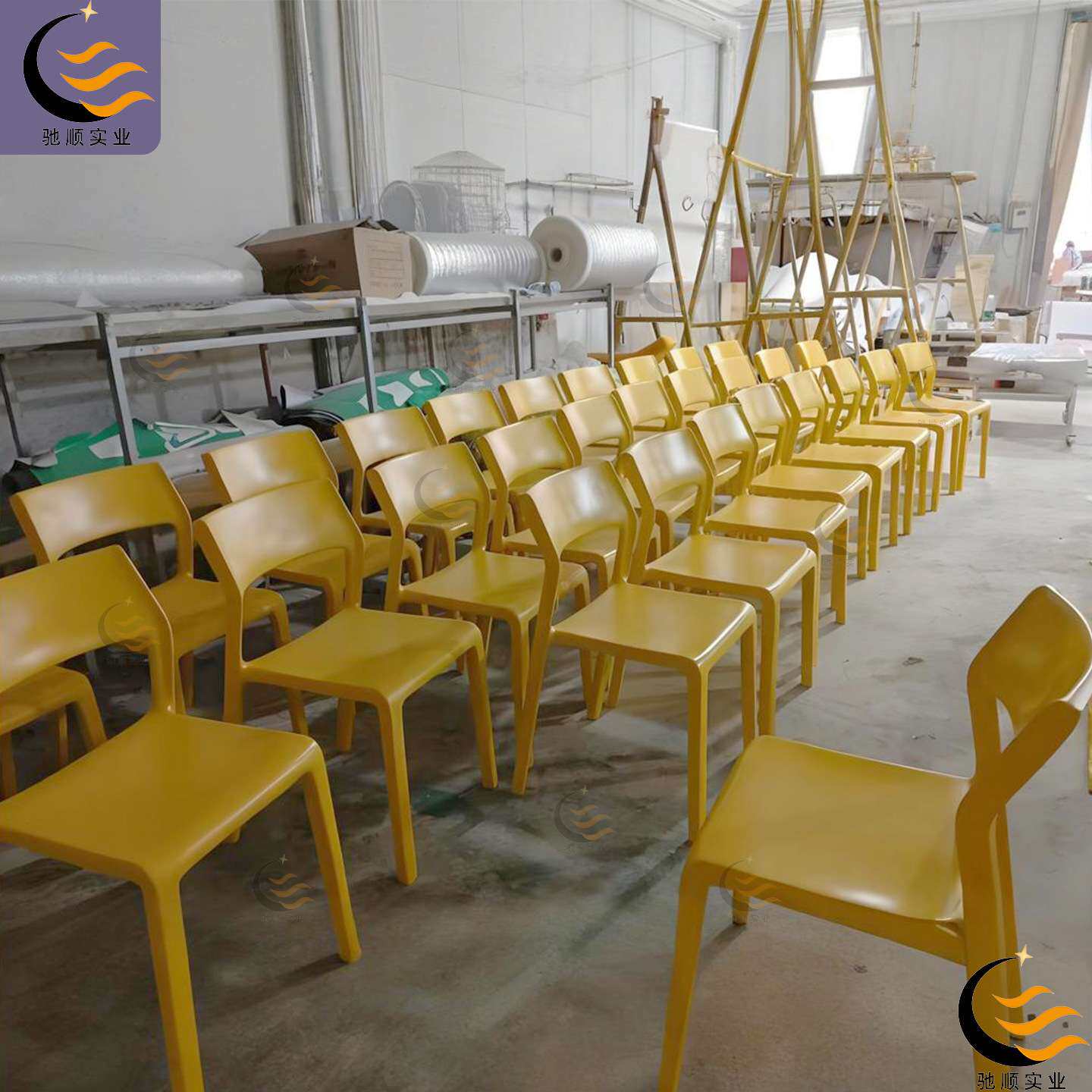 玻璃钢北欧休闲椅靠背简约小户型餐桌凳子咖啡厅阳台酒吧庭院座椅