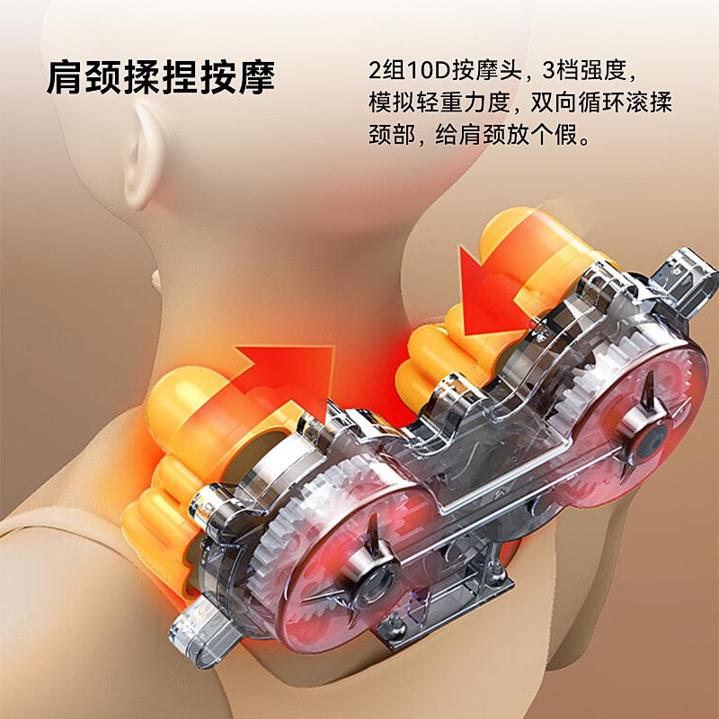 按摩垫靠垫按摩倚震动揉捏颈椎家用电动多功能全自动气囊按摩床垫