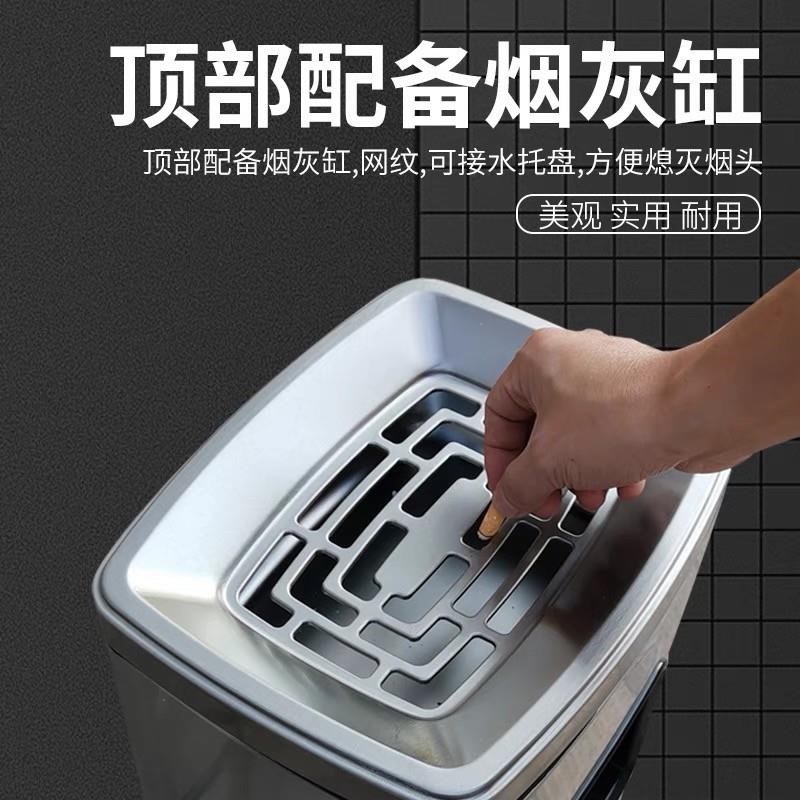 不锈钢环境分类垃圾桶室内外商用垃圾桶两分类时尚创意环境桶双投