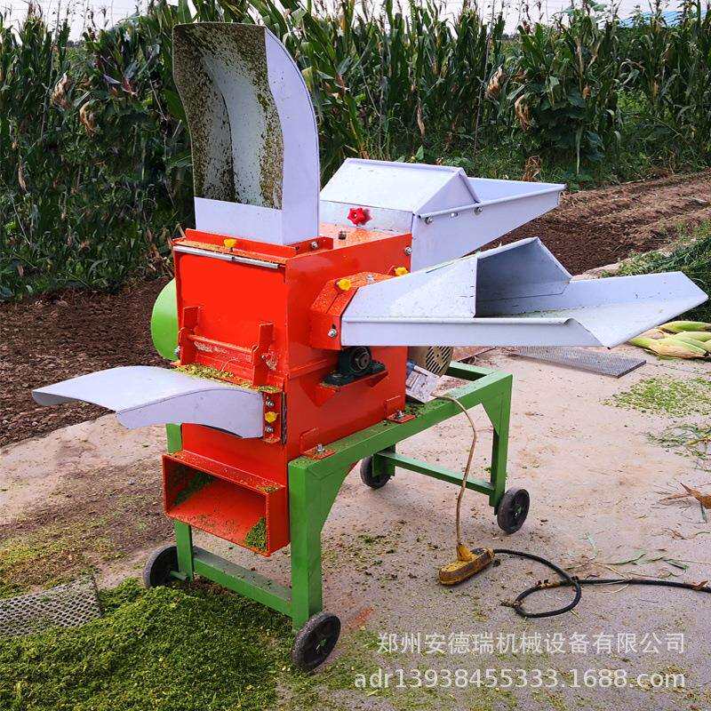 青贮秸秆粉碎机小型家用电秸秆揉丝机220v干湿两用黄竹草粉碎机