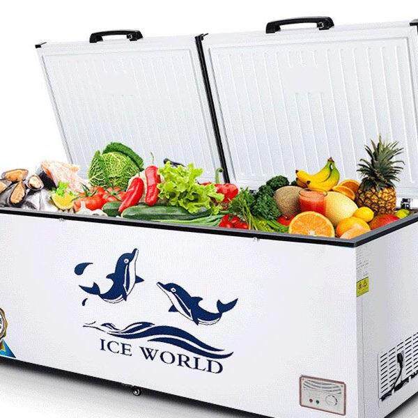 冰柜商用大容量铜管冷藏冷冻柜家用节能单双温卧式冷柜冰箱保鲜柜