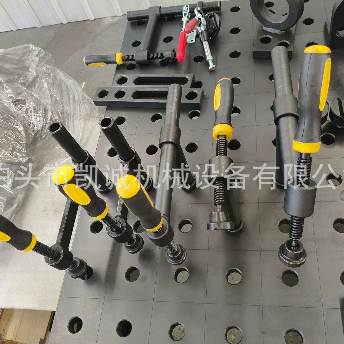 180度螺旋压紧器快速夹具可伸缩D28压紧器三维焊接平台悬臂压紧器