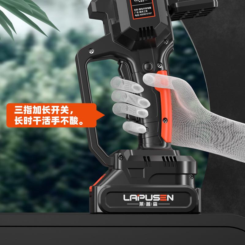无刷4寸电链锯充电式小型锂电锯6寸家用迷你手电锯单手锯伐木锯