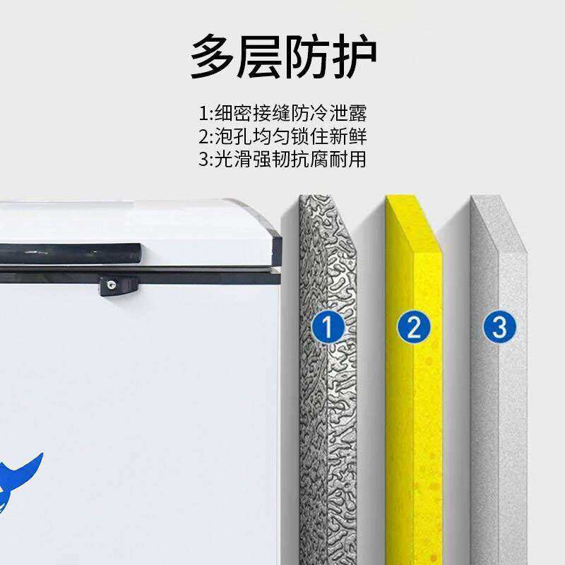 奥华展示冰柜商用大容量保鲜冷冻两用透明玻璃卧式岛柜冷藏超市展