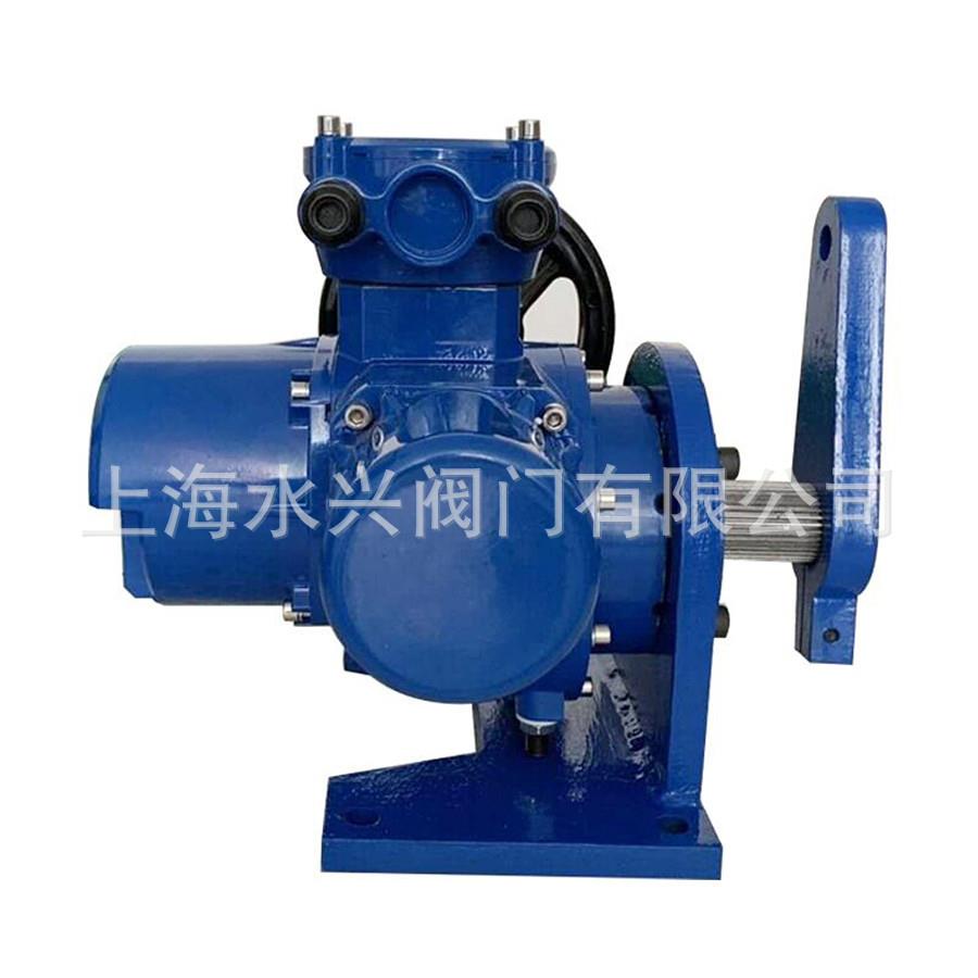 100N.m带底座支架和拐臂式智能型电动执行机构 DC4-20mA输入输出
