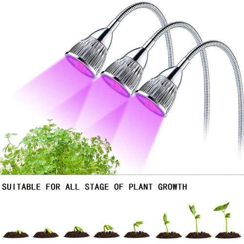 跨境亚马逊夹子10W15W多肉开花植物生长LED红蓝补光灯全光谱台灯