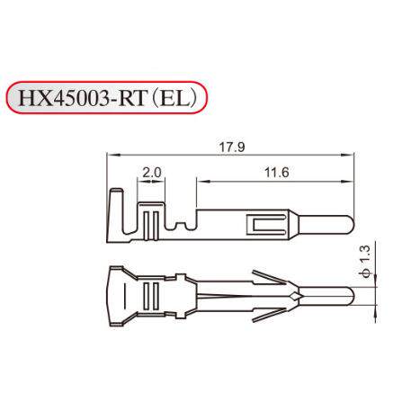 HXH 红星 接线端子45002-01RT 条形连接器 EL-01RT 一盘5000只