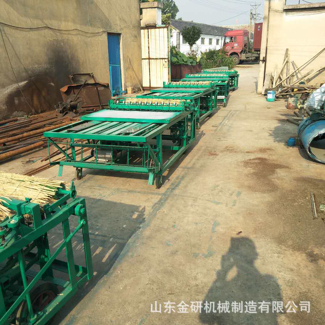 多针距厚度可调草席机 砖瓦厂砖坯覆盖电动草帘机 杂草稻草编织机