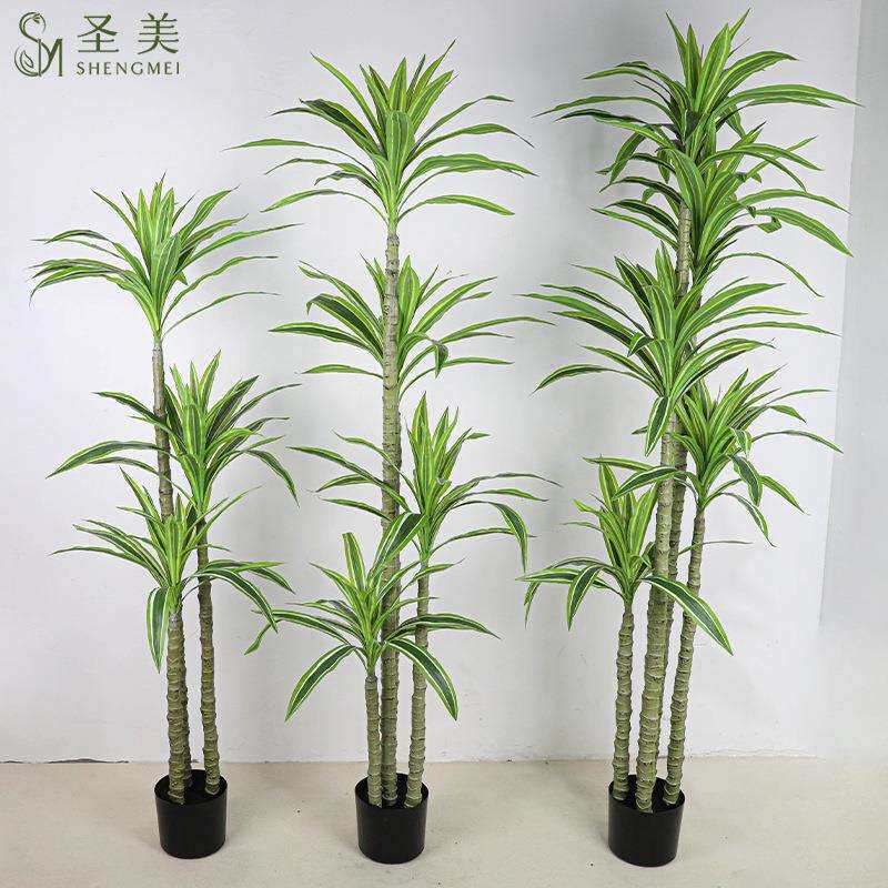 仿真植物落地盆栽金芯荷花铁树盆景造景装饰假树铁树场景布置