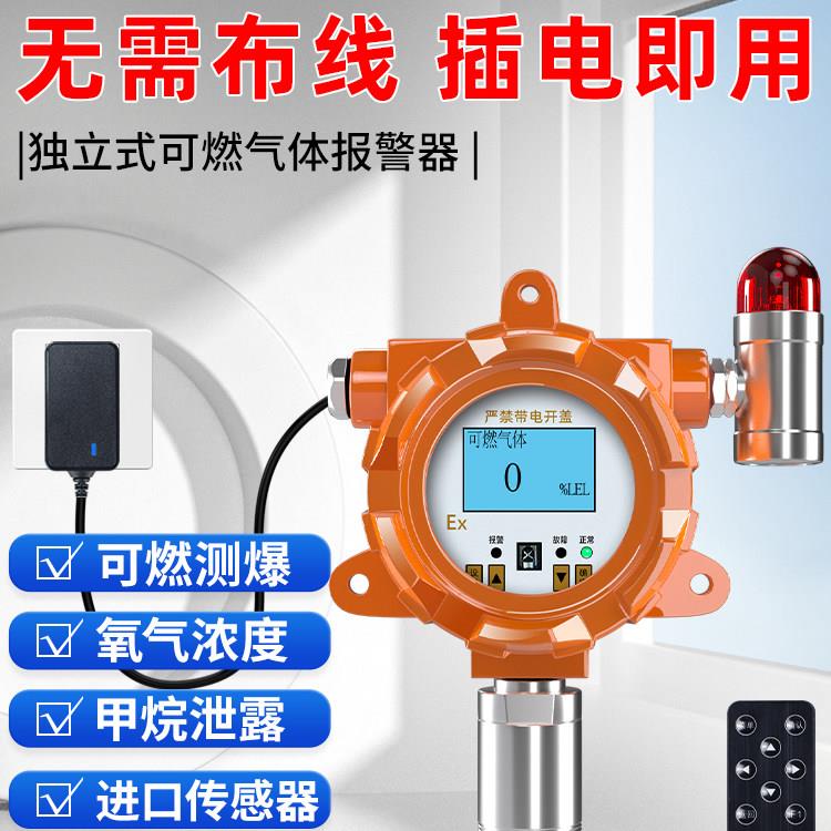 佰铂利工业可燃气体探测器油漆房氧气一氧化碳氨气氯气氢气警报器