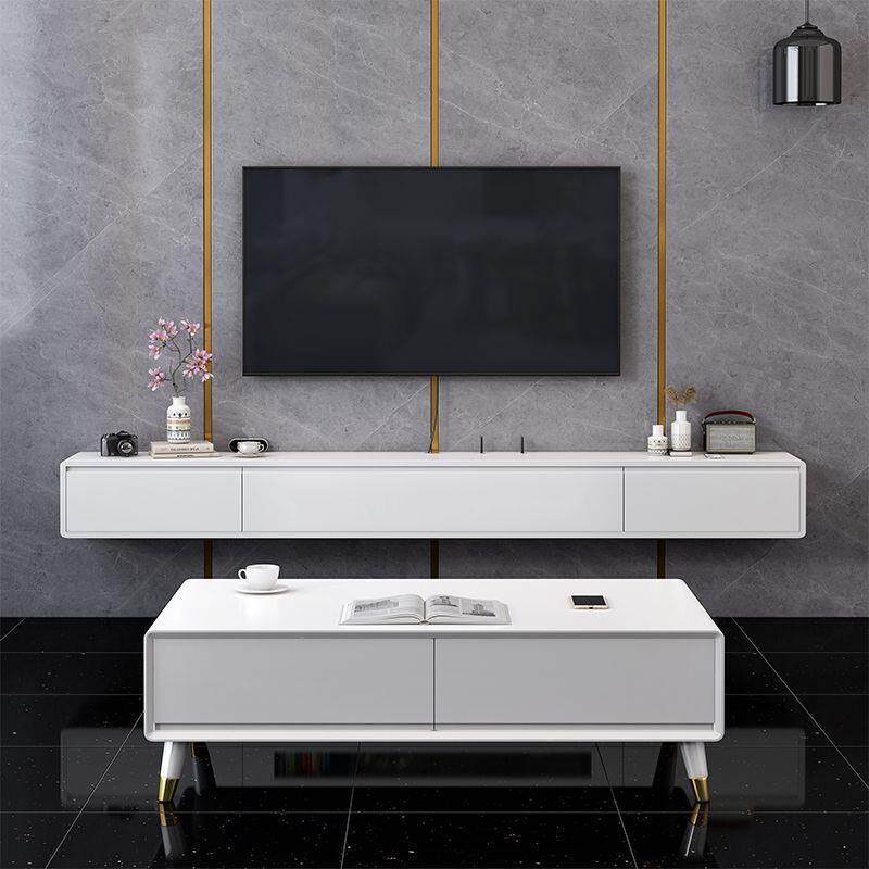 悬空电视柜茶几组合现代简约小户型壁挂式悬浮悬挂墙上超窄款整装