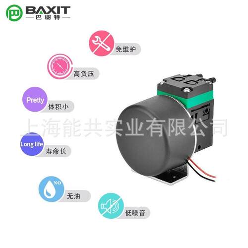 BAXIT巴谢特隔膜液泵自吸小水泵12V耐腐蚀无刷24V真空泵气泵L03BW