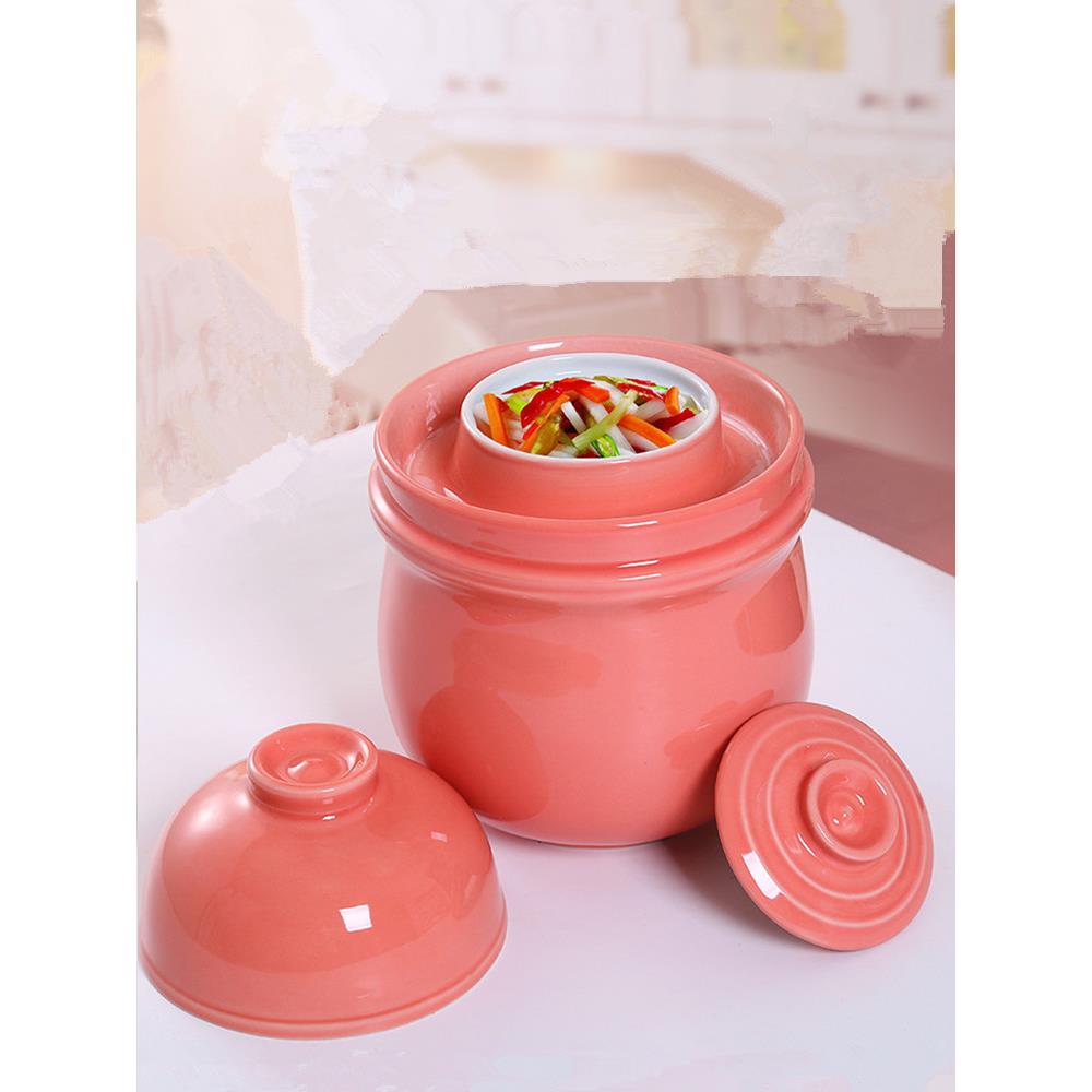 景德镇泡菜坛子陶瓷家用四川土陶咸菜腌菜缸密封储物罐迷你小号瓶
