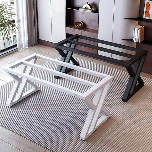 铁艺茶几餐桌铁架耐用底座书桌架支架玻璃岩板烤漆脚架桌腿支架