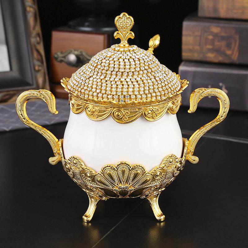 糖盅糖盒调味罐盐巴罐胡椒盒带盖单个装家用高档欧式厨房烧烤用品