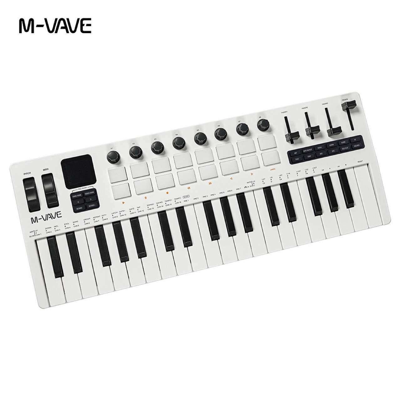 37键MIDI键盘合成器内置音源现场演奏移动便携制作电音编曲可充电