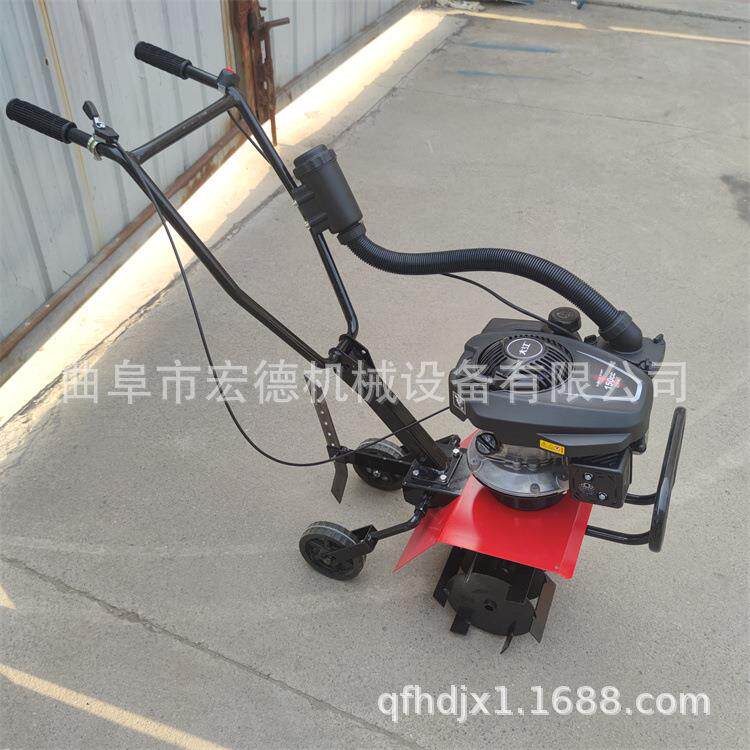 大棚果园用松土除草机 轻便自走式手推微耕机 家用小型翻土机