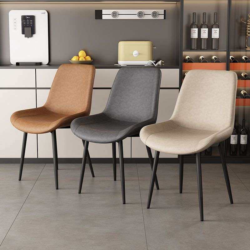 意式极简轻奢餐椅家用加高48cm50cm凳子餐厅55cm岛台餐桌椅子